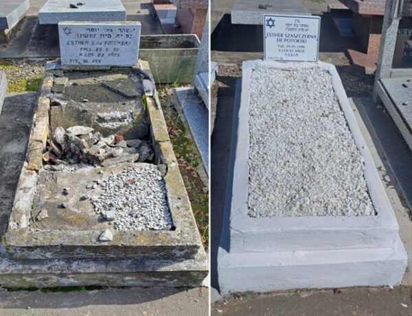 Garden refurbishment and installation of a simple acrylic headstone